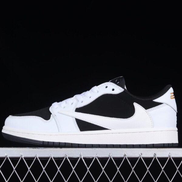 Jordan 1 Low Travis Scott Black And White - Image 3