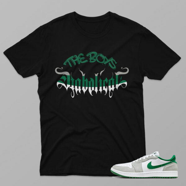 AJ1 Pine Green – The Boys – Black T-Shirt