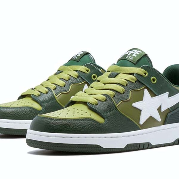 A Bathing Ape Bape SK8 Sta Green White
