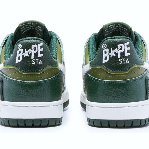 A Bathing Ape Bape SK8 Sta Green White - Image 3