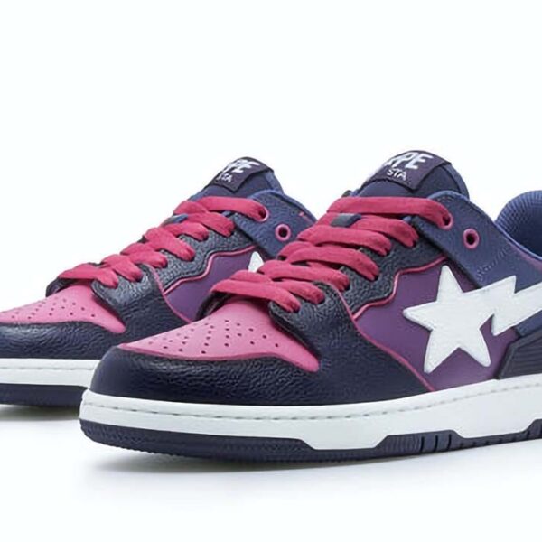 A Bathing Ape Bape SK8 Sta Purple White