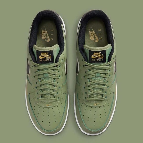 Air Force 1 Low '07 LV8 Double Swoosh Olive Gold Black - Image 3