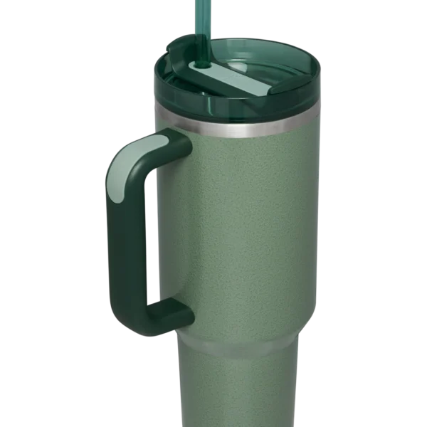 Limited Edition - Hammertone Green Stanley 40 Oz. Quencher H2.0 FlowState Stainless Steel Vacuum Insulated Tumbler - Image 3