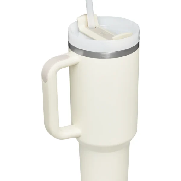 Cream Stanley 40 Oz. Quencher H2.0 FlowState Stainless Steel Vacuum Insulated Tumbler - Image 4
