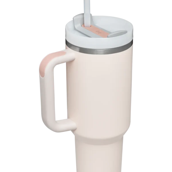 Rose Quartz Stanley 40 Oz. Quencher H2.0 FlowState Stainless Steel Vacuum Insulated Tumbler - Image 3