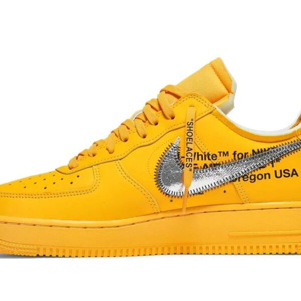 Nike Air Force 1 Low Off-White ICA University Gold - Image 2