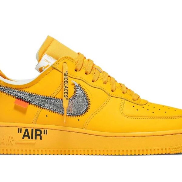 Nike Air Force 1 Low Off-White ICA University Gold - Image 5