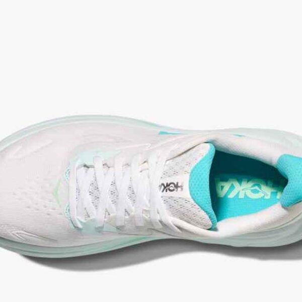 HOKA Clifton 10 White Cielo Blue - W - Image 4