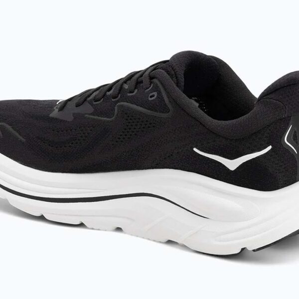 HOKA Clifton 10 Wide Black White - Image 2