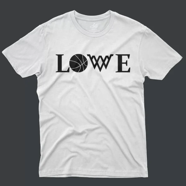 J1 Black and White T-Shirt - LOVE - White