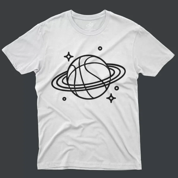J1 Black and White T-Shirt - Basketball Planet - White