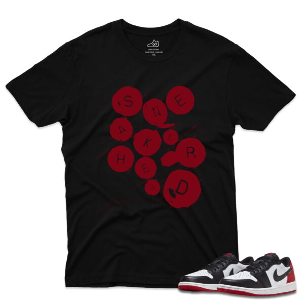 J1 Retro Low OG Black Toe - Sneakerhead T-Shirt - Black