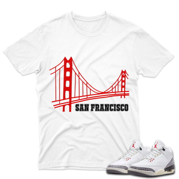 J3 Retro White Cement Reimagined - T-Shirt San White
