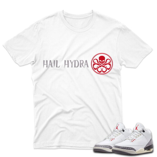 J3 Retro White Cement Reimagined - T-Shirt Hydra White
