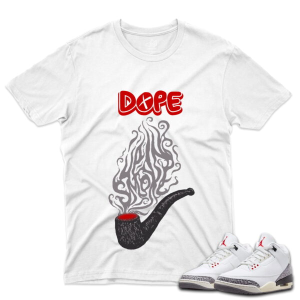 J3 Retro White Cement Reimagined - T-Shirt Dope White