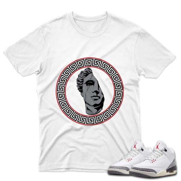 J3 Retro White Cement Reimagined - T-Shirt VerBroken White