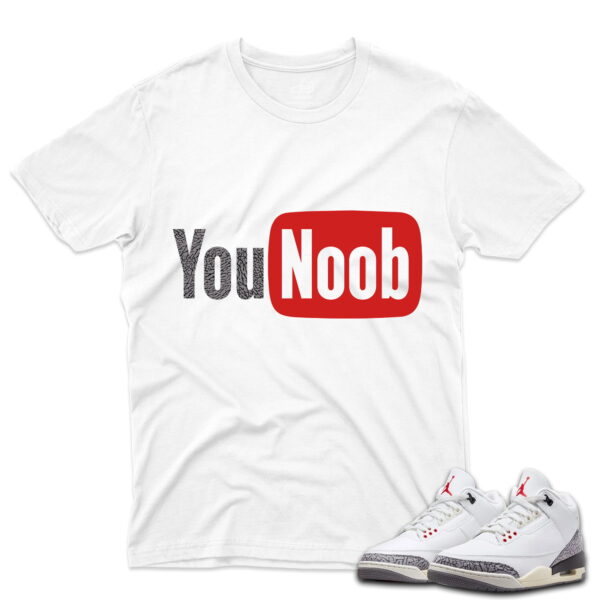 J3 Retro White Cement Reimagined - T-Shirt Noob White
