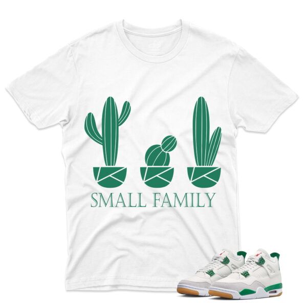 J4 Retro SB Pine Green - T-Shirt Cactus White