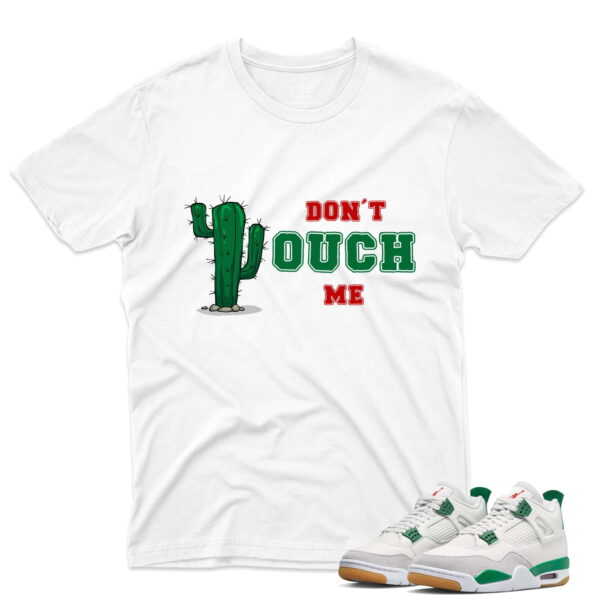 J4 Retro SB Pine Green - T-Shirt Don't-Touch White