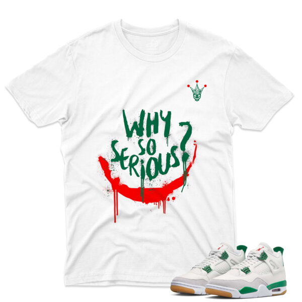 J4 Retro SB Pine Green - T-Shirt WSS White