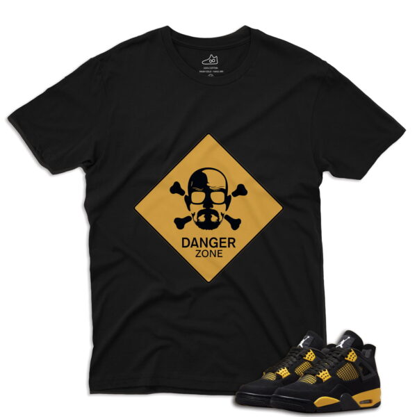 J4 Retro Thunder - Danger T-Shirt - Black