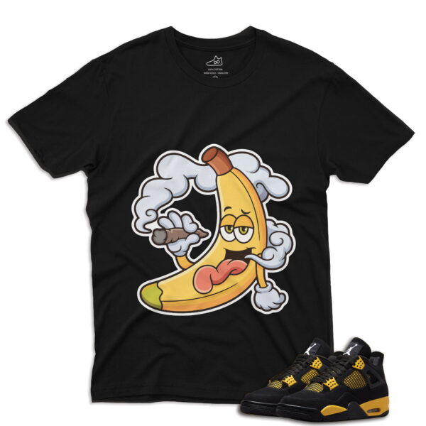 J4 Retro Thunder - DopeBanana T-Shirt - Black