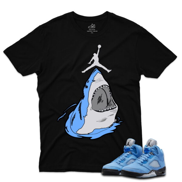 J5 Retro UNC - T-Shirt Shark-Jumpman Black