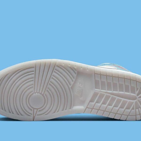 Jordan 1 Mid French Blue Fire Red - Image 5