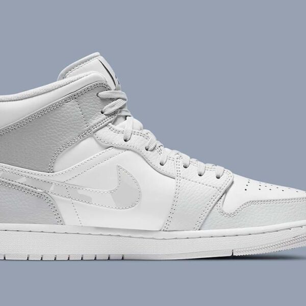 Jordan 1 Mid Grey Camo - Image 3