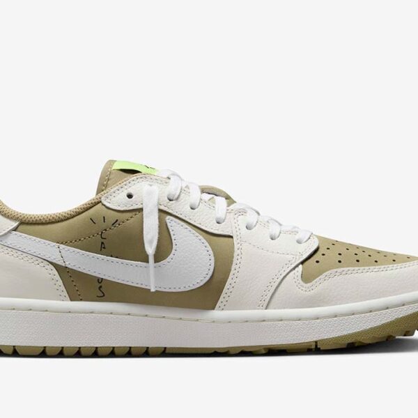 Jordan 1 Retro Low Golf Travis Scott Neutral Olive - Image 6