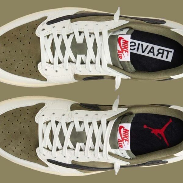 Jordan 1 Retro Low OG SP Travis Scott Medium Olive - Image 3