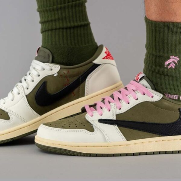 Jordan 1 Retro Low OG SP Travis Scott Medium Olive - Image 8