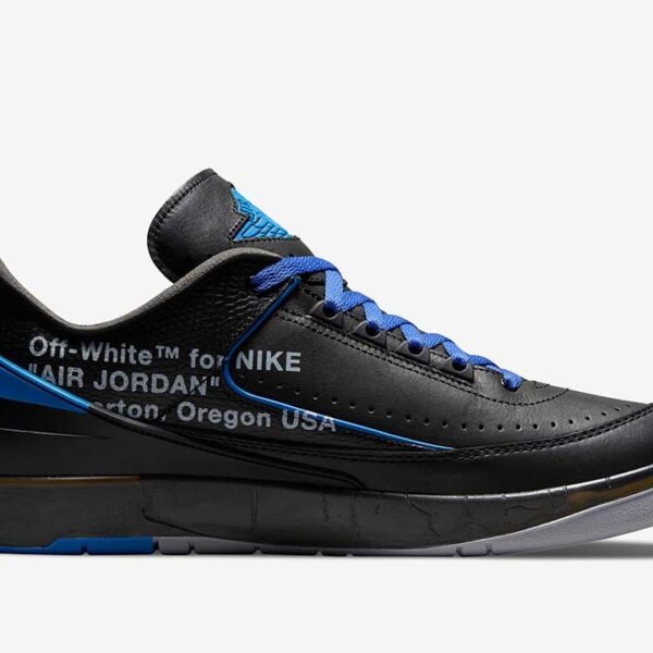Jordan 2 Retro Low SP Off-White Black and Varsity Royal - Image 6