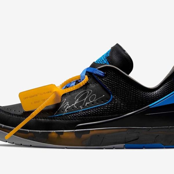 Jordan 2 Retro Low SP Off-White Black and Varsity Royal - Image 5