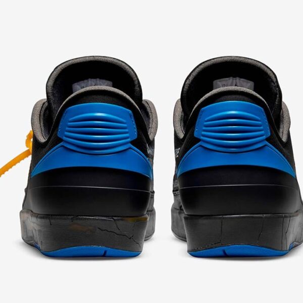 Jordan 2 Retro Low SP Off-White Black and Varsity Royal - Image 4