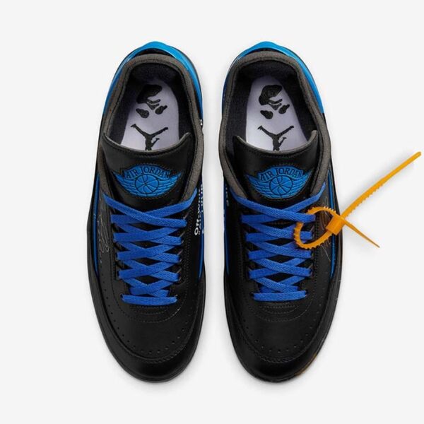 Jordan 2 Retro Low SP Off-White Black and Varsity Royal - Image 3