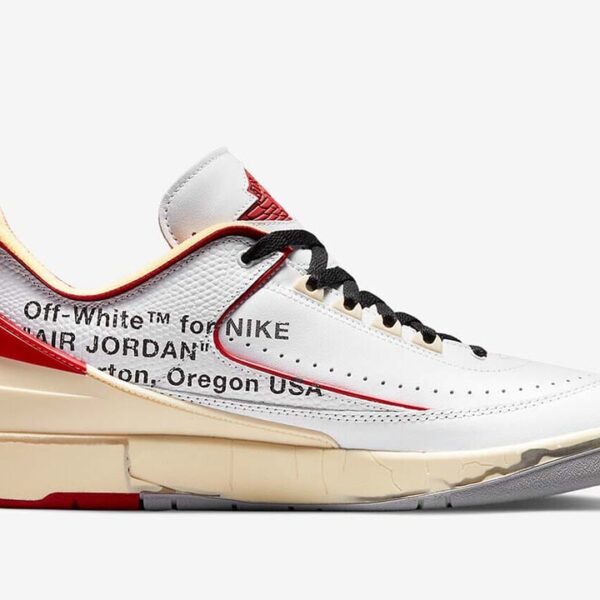 Jordan 2 Retro Low SP Off-White White Red - Image 6