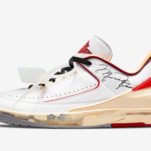 Jordan 2 Retro Low SP Off-White White Red - Image 5