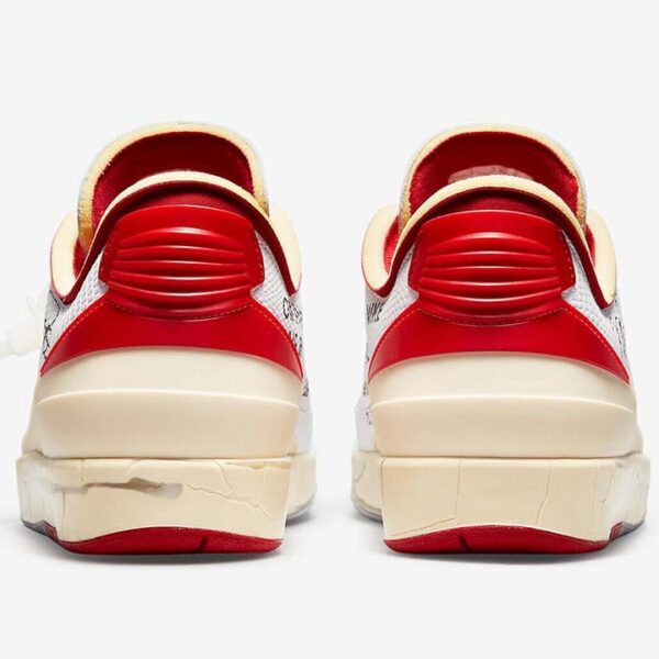Jordan 2 Retro Low SP Off-White White Red - Image 4
