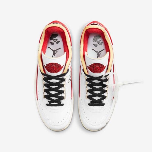 Jordan 2 Retro Low SP Off-White White Red - Image 3