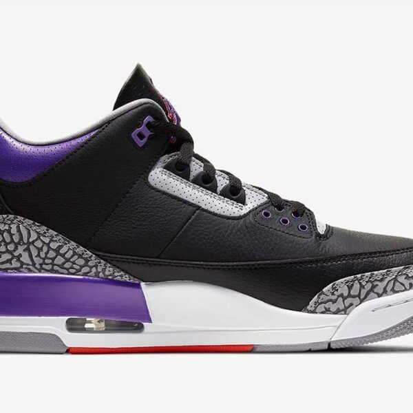 Jordan 3 Retro Black Court Purple - Image 2