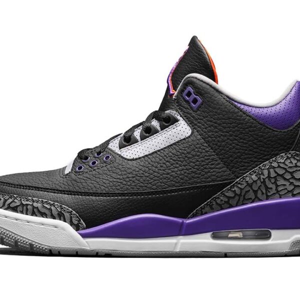 Jordan 3 Retro Black Court Purple - Image 3