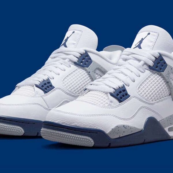 Jordan 4 Retro White Midnight Navy