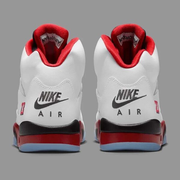 Jordan 5 Retro Fire Red Black Tongue 2025 - Image 4