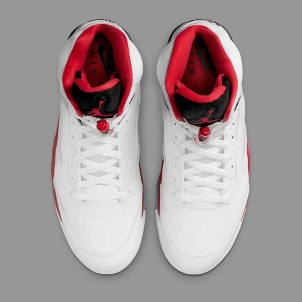 Jordan 5 Retro Fire Red Black Tongue 2025 - Image 6