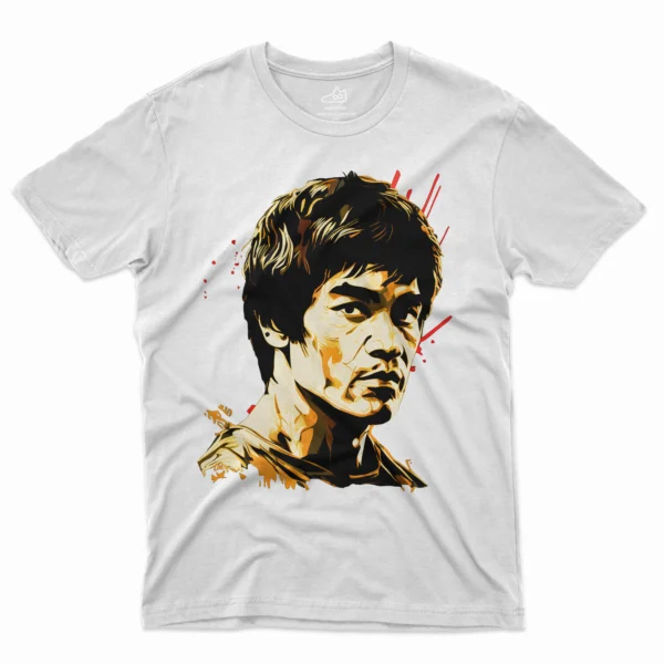 NK5 Bruce Lee T-Shirt - Legendary  -  White