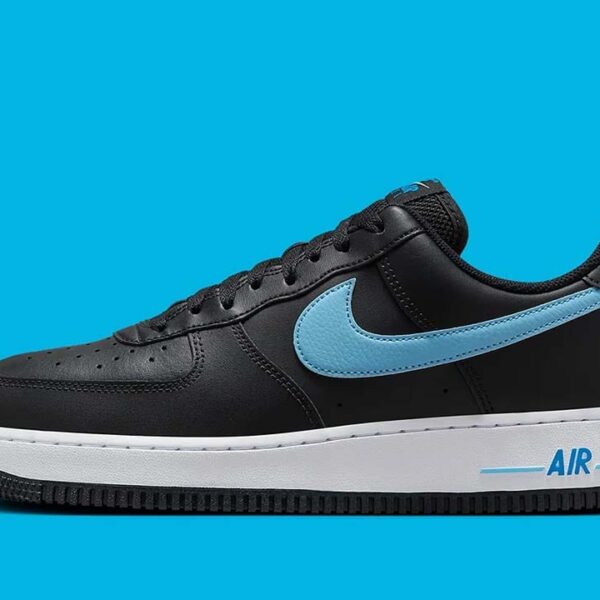 Nike Air Force 1 '07 Low Black University Blue - Image 6