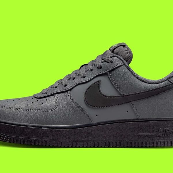 Nike Air Force 1 Low '07 Iron Grey Volt Black - Image 2