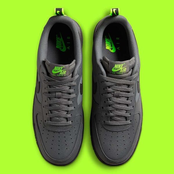 Nike Air Force 1 Low '07 Iron Grey Volt Black - Image 6