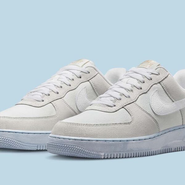 Nike Air Force 1 Low '07 LV8 EMB Summit White Blue Whisper